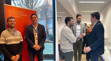 Mikel Rubio, from Navarrabiomed, in Brussels